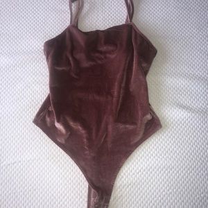Suede Bodysuit